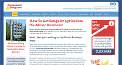 Desktop Screenshot of paramountsong.com