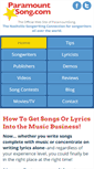 Mobile Screenshot of paramountsong.com